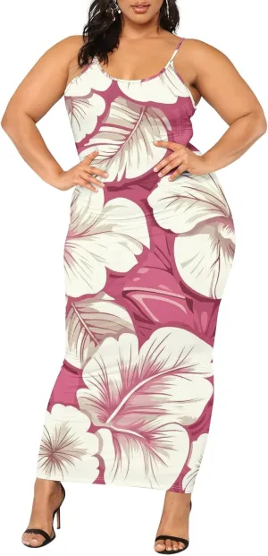 2025 Women Sexy Spaghetti Strap Lang Dress Camisole Sundress Summer Floral Plus Size Dresses Wedding Guests Outfits