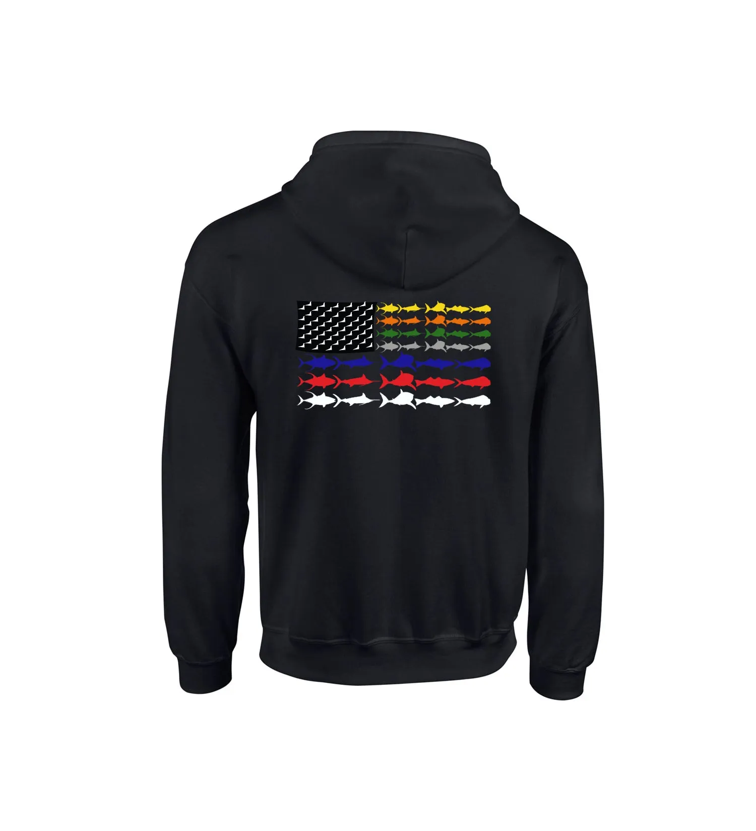 Adult Gray First Responders Line Flag- Full Zip