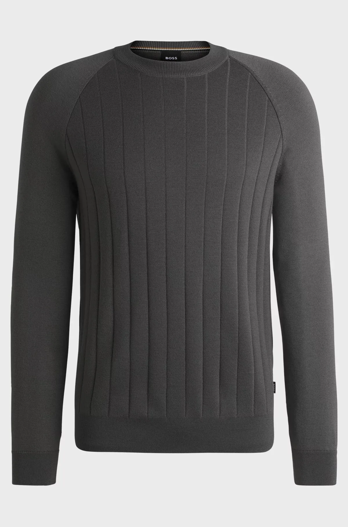 Belugo Wool-Blend Regular Fit Sweater with Stripe Knit 50531162