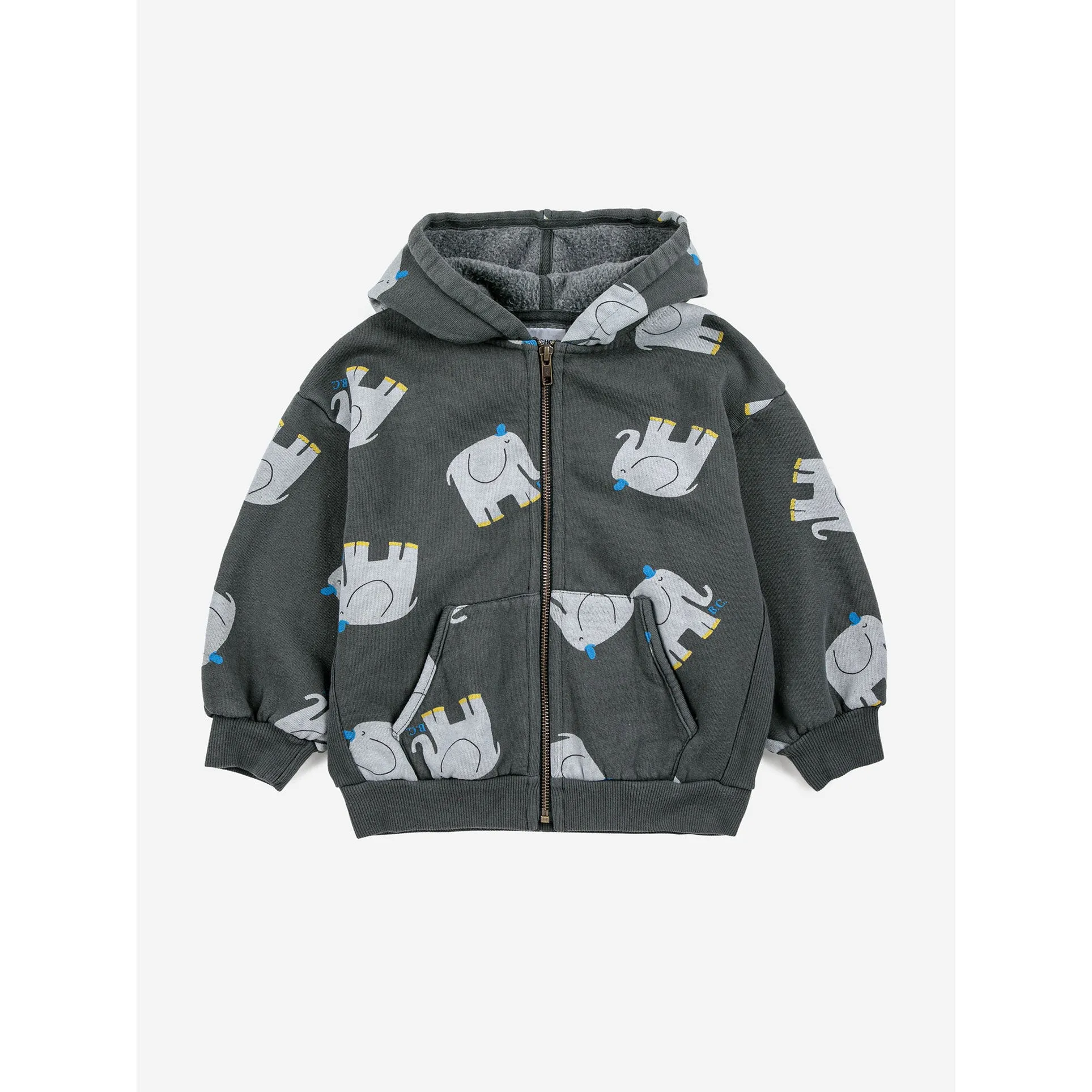 Bobo Choses The Elephant All Over Zipper Hoodies