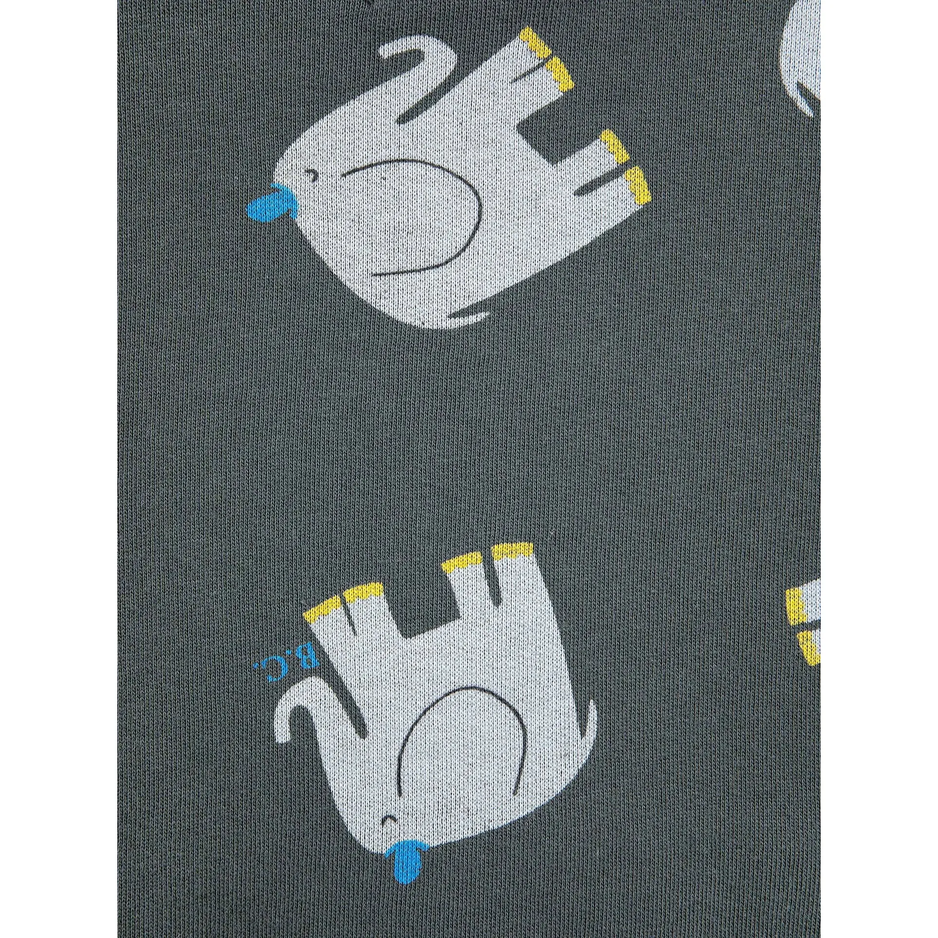 Bobo Choses The Elephant All Over Zipper Hoodies