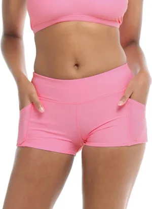Body Glove Women's Standard Rider Elastic Waist Hybrid Swim Short with UPF 50