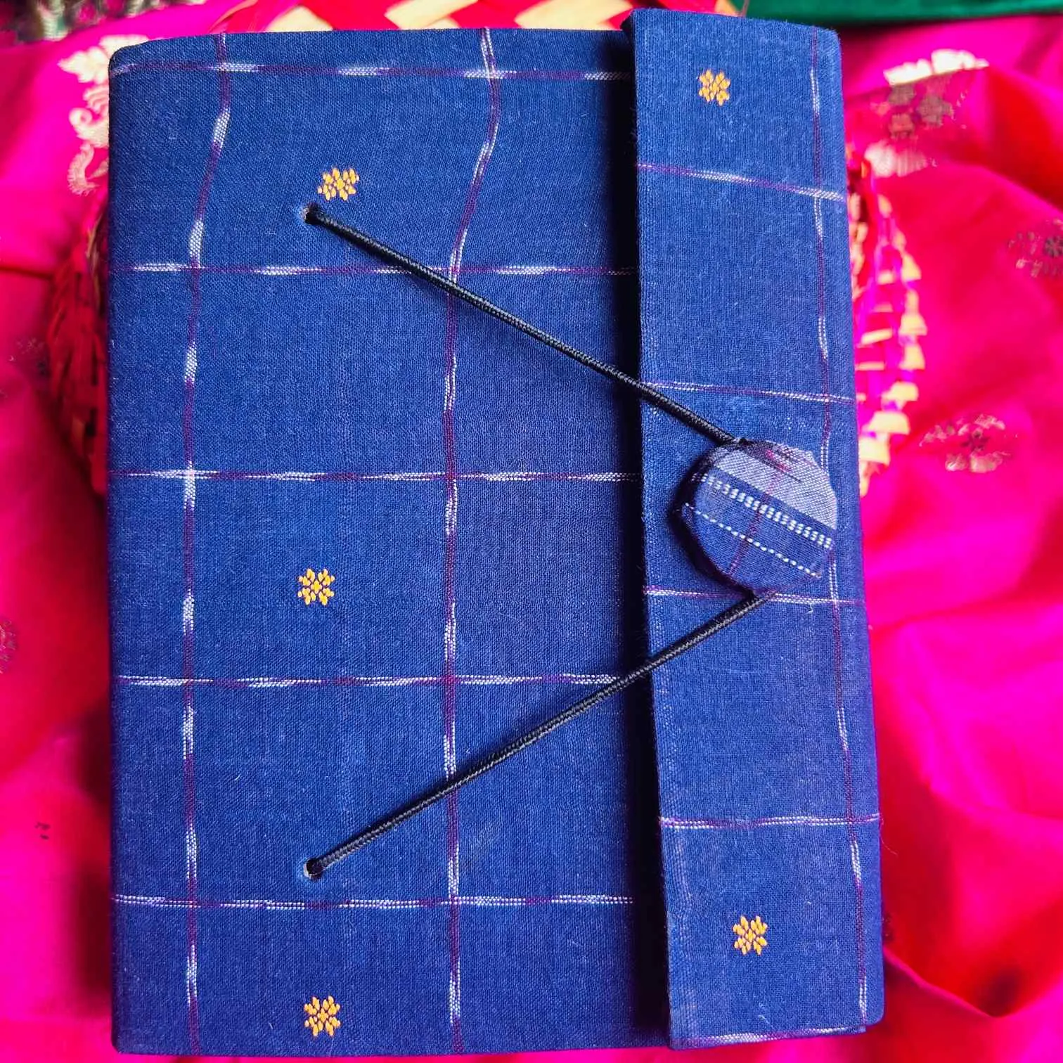 Boonkar Upcycled Handloom Fabric Journal