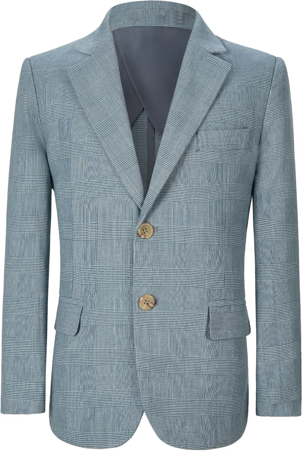 Boys Formal Blazer Jacket Two Button Slim Fit Casual Sport Coat for Kids Tuxedo for Wedding Banquet Prom Size 2-20