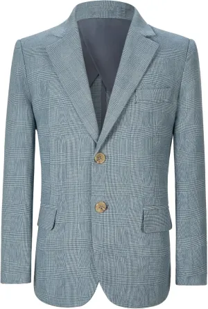 Boys Formal Blazer Jacket Two Button Slim Fit Casual Sport Coat for Kids Tuxedo for Wedding Banquet Prom Size 2-20
