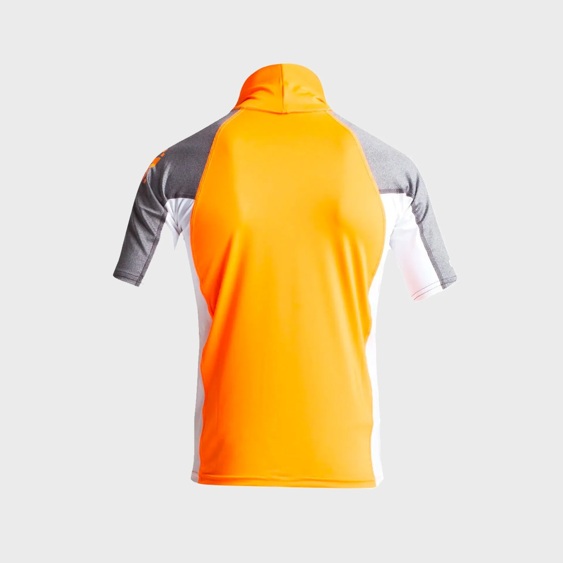 C-Skins Junior Short Sleeve Rash X Vest - Flo Orange/White/Deep Grey