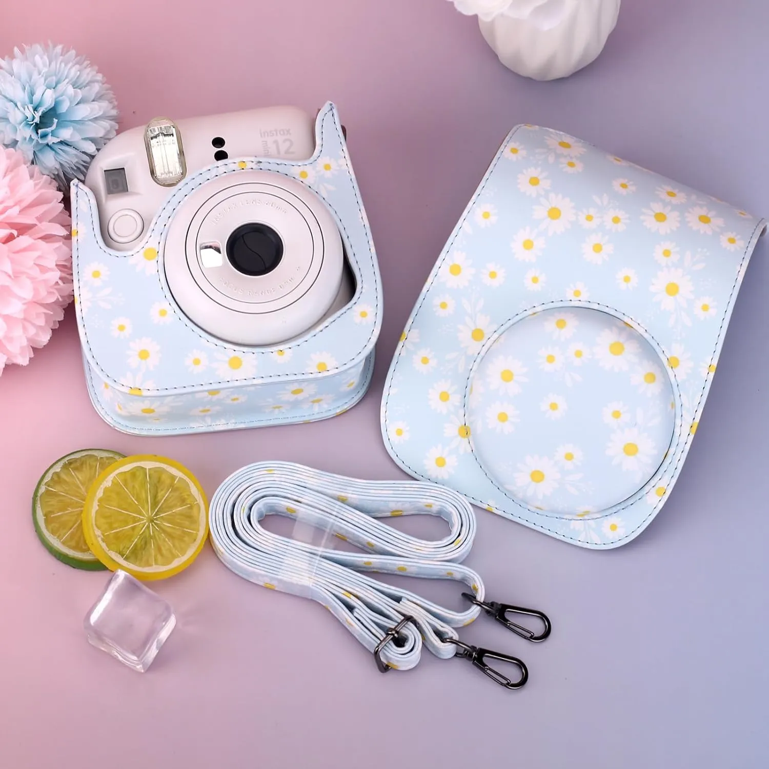 Camera Case Durable and Fashionable fits Fujifilm Instax Mini 12/11 Film Case for Camera Protection, Portability, and Color Matching