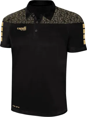 Capelli Sport Men's Standard Polo T-Shirt, Tribeca V-Neck Workout Top