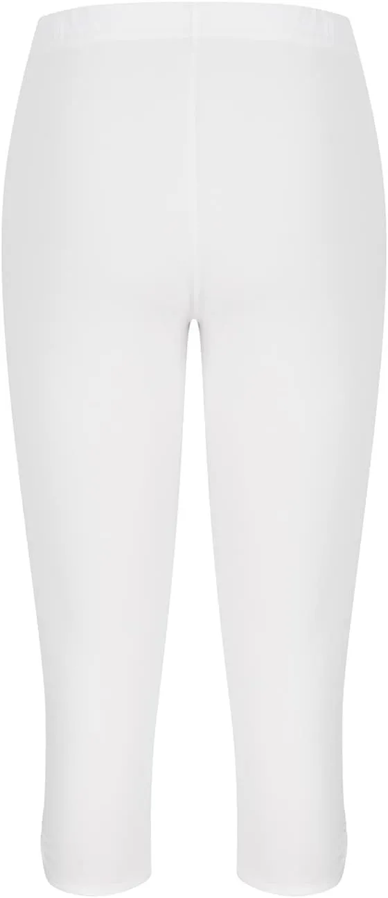 Capri Leggings for Women 2024 Summer Plus Size Capris Knee Length Casual Workout Yoga Capri Pants Beach Cropped Pants