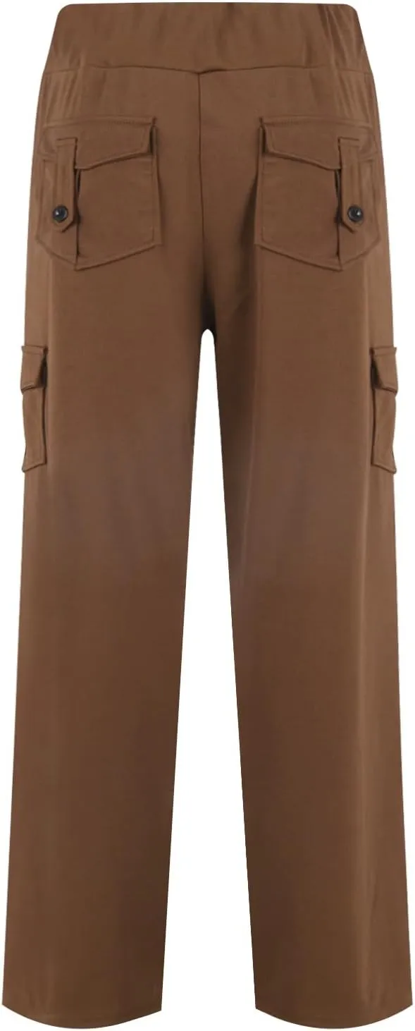 Cargo Pants Women High Waisted Wide Leg Hiking Sweatpant Multi-Pockets Work Tactical Outdoor Jogger Slack Y2k Clothes