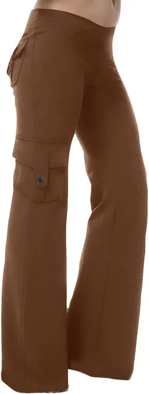 Cargo Pants Women High Waisted Wide Leg Hiking Sweatpant Multi-Pockets Work Tactical Outdoor Jogger Slack Y2k Clothes
