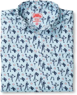 ChalkTalkSPORTS Baseball Short Sleeve Button Down | Performance Dress Shirt | Youth & Adult Sizes