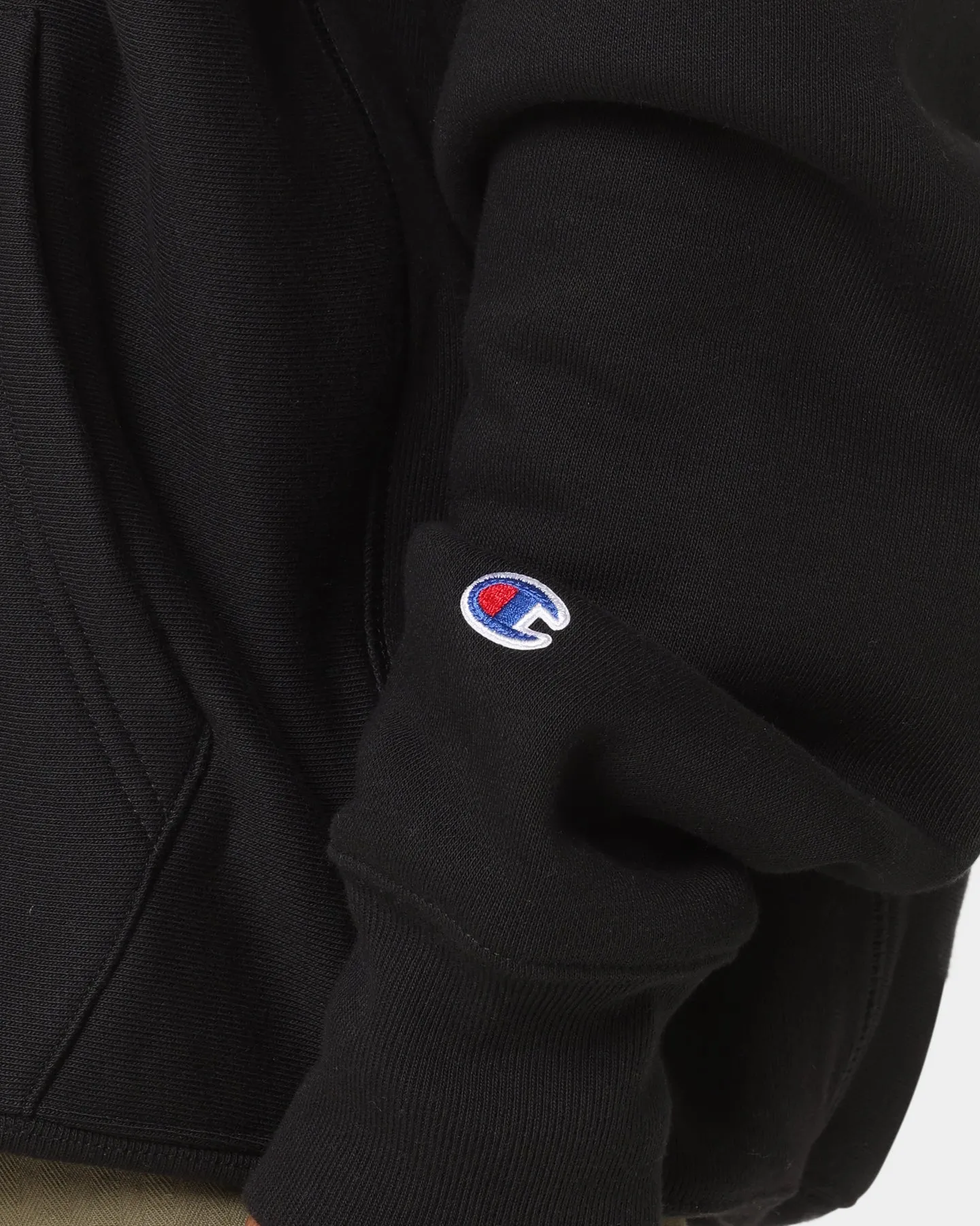 Champion Reverse Weave Full Zip Hoodie Black