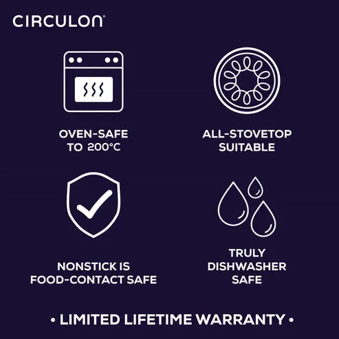 Circulon ScratchDefense A1 Nonstick Induction Covered Stockpot - 24cm/7.6L
