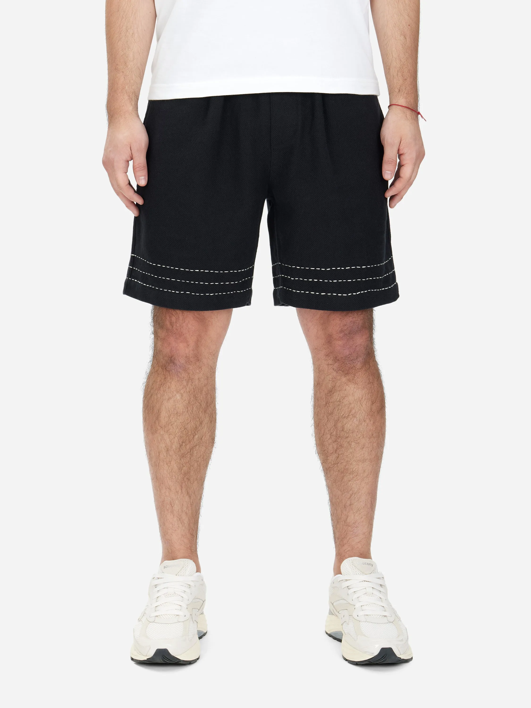 Club Short ~ Black Hand Stitch