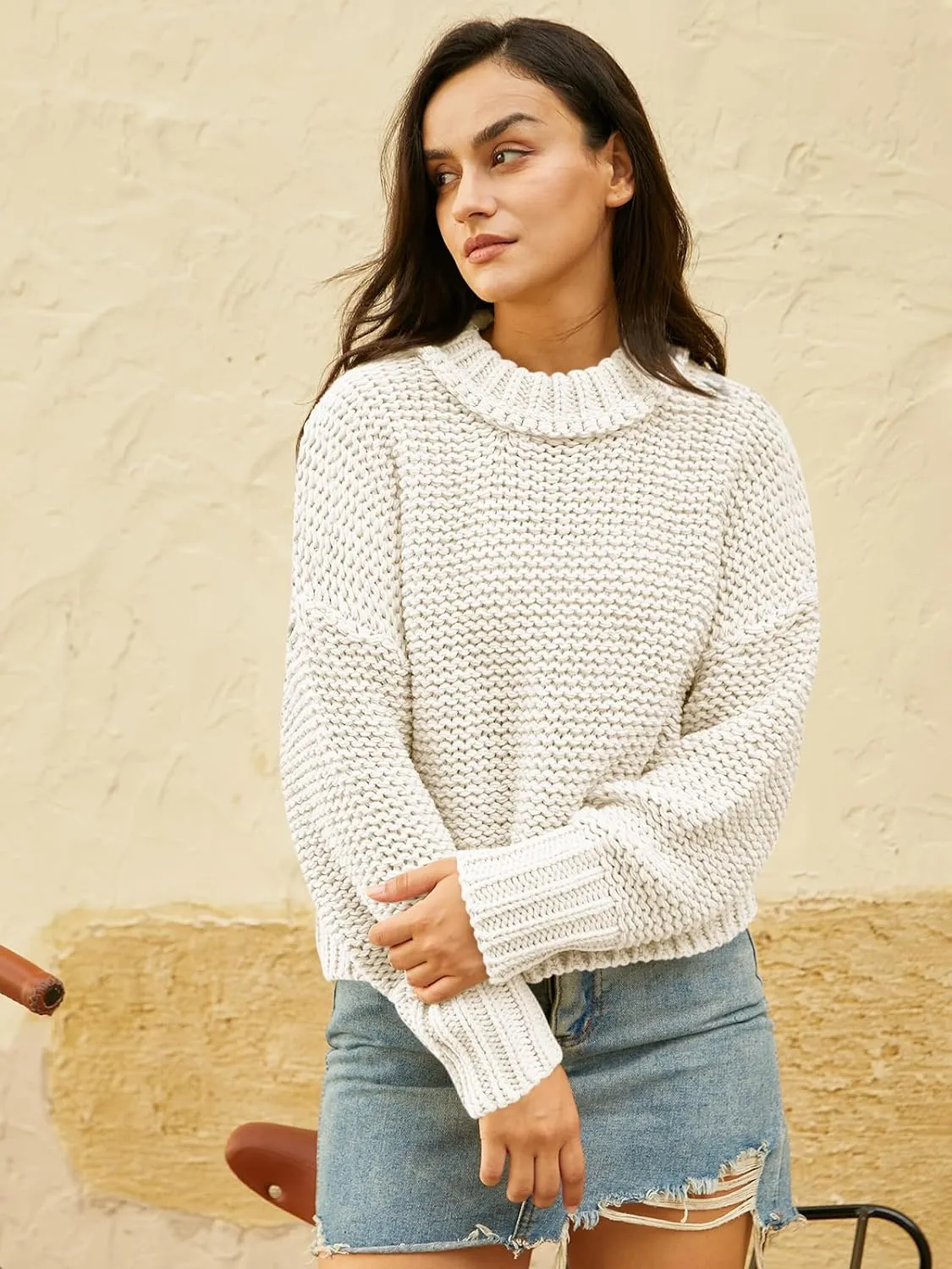 Crewneck Chunky Knit Sweater