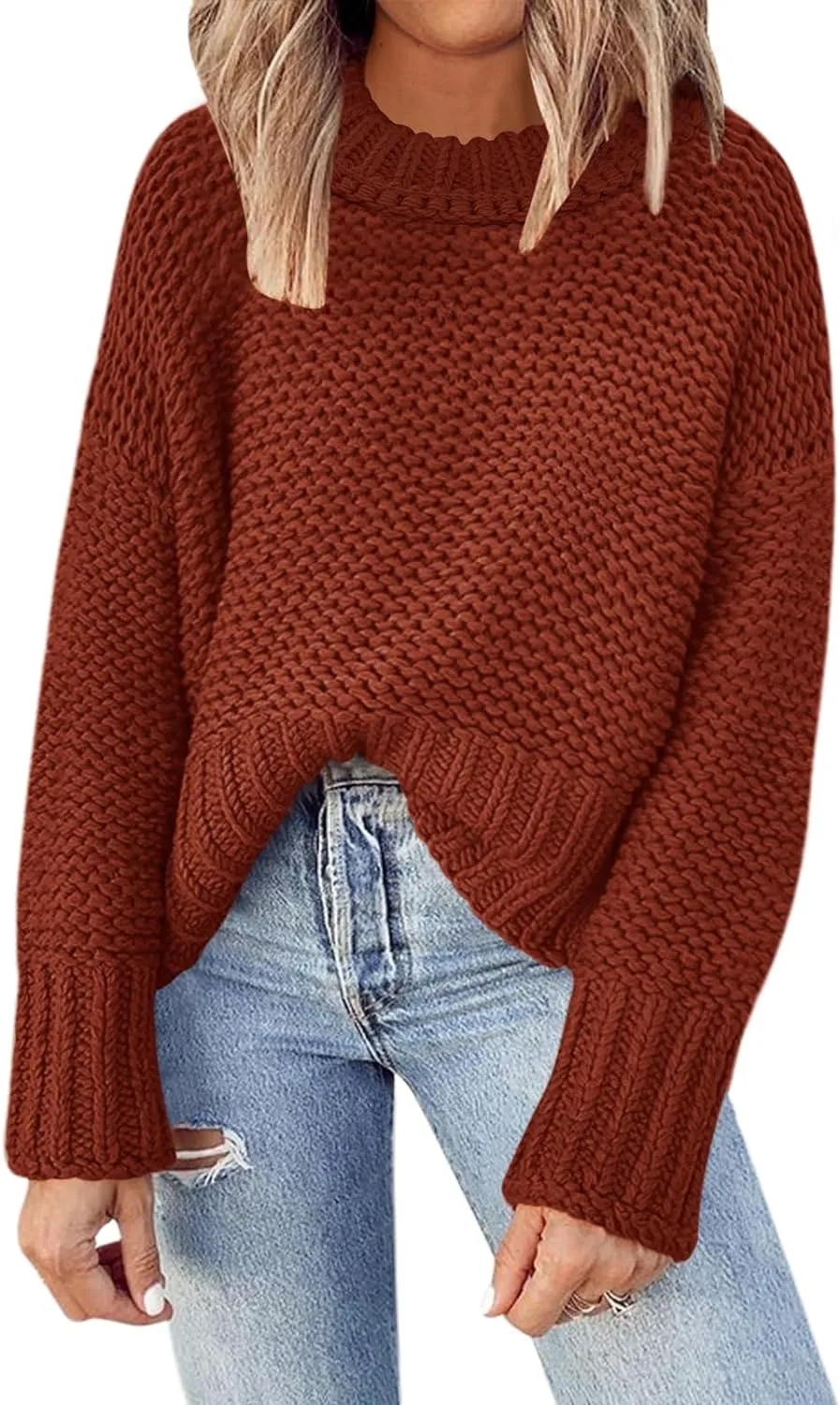 Crewneck Chunky Knit Sweater