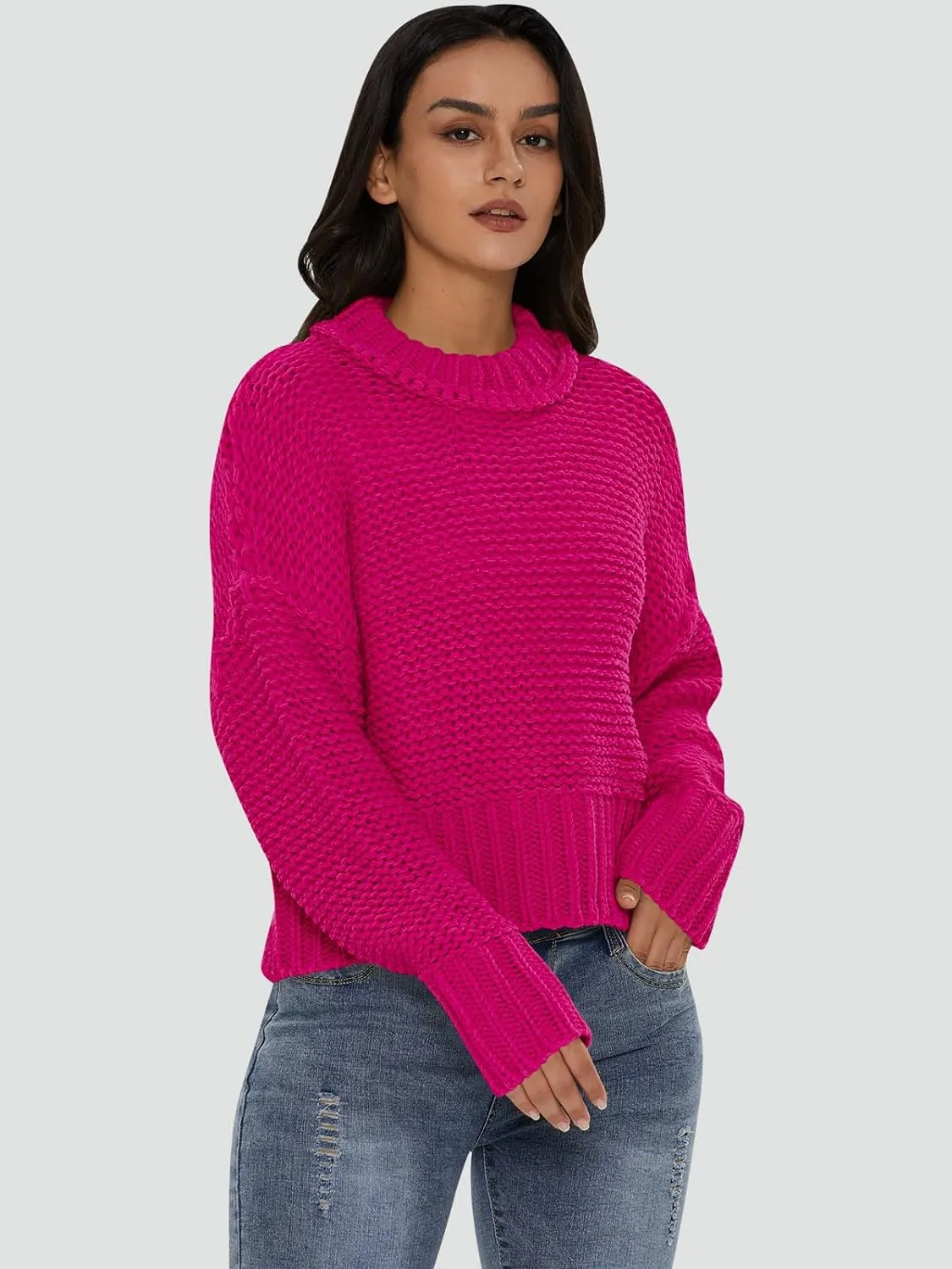 Crewneck Chunky Knit Sweater