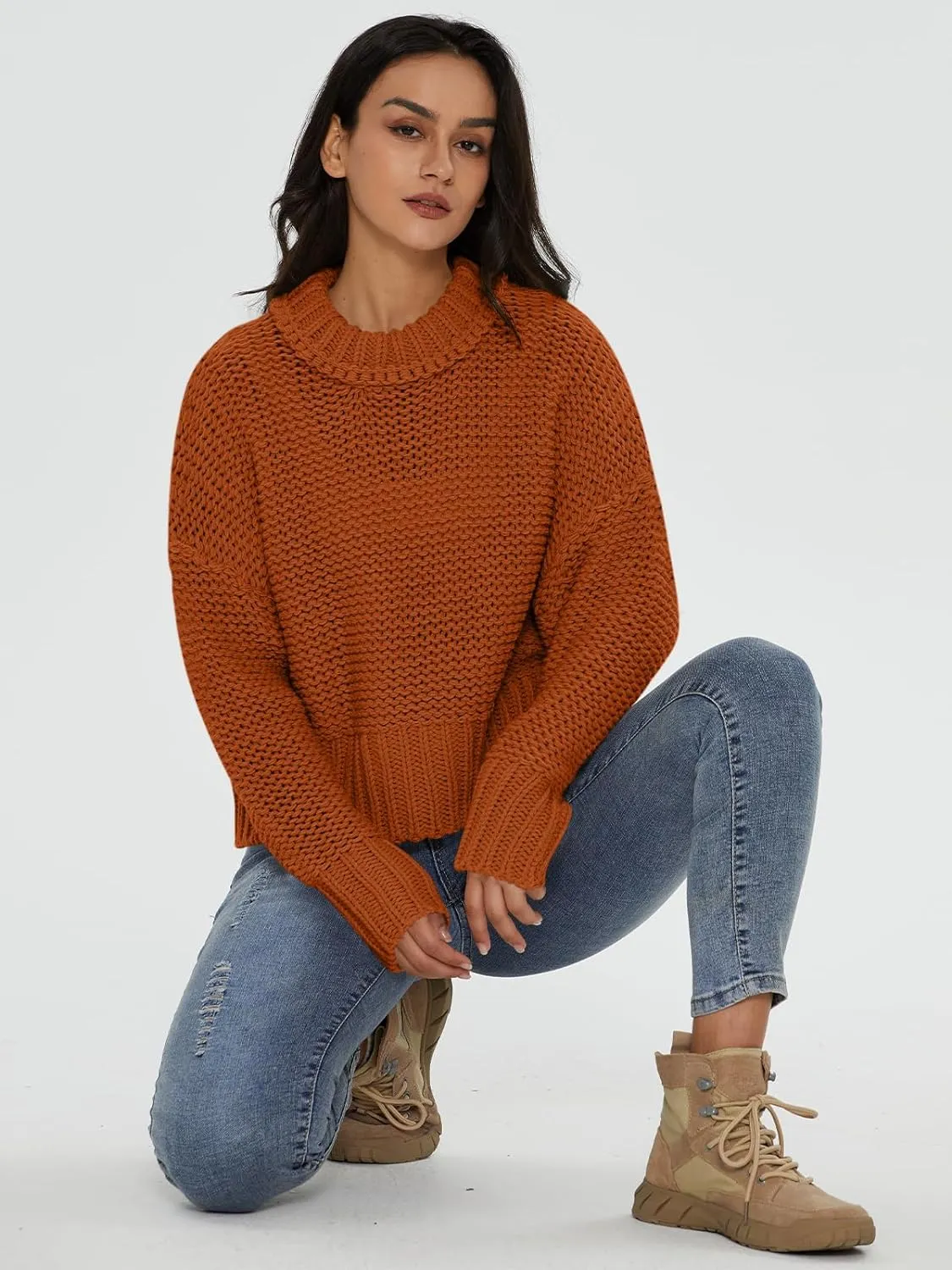 Crewneck Chunky Knit Sweater