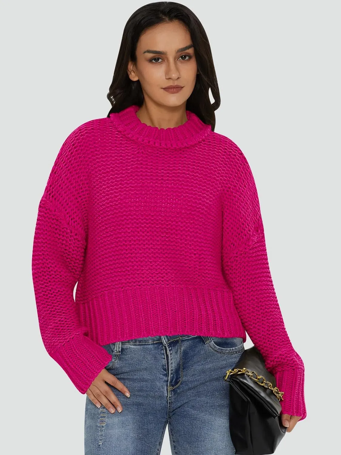 Crewneck Chunky Knit Sweater