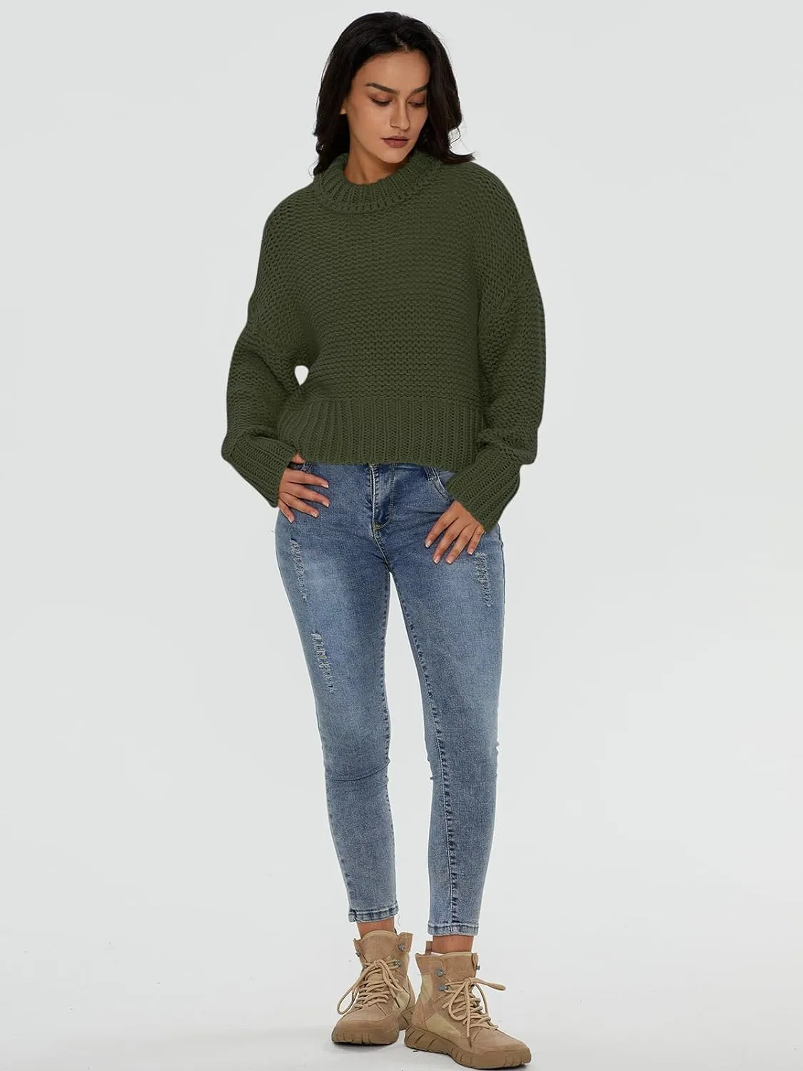 Crewneck Chunky Knit Sweater