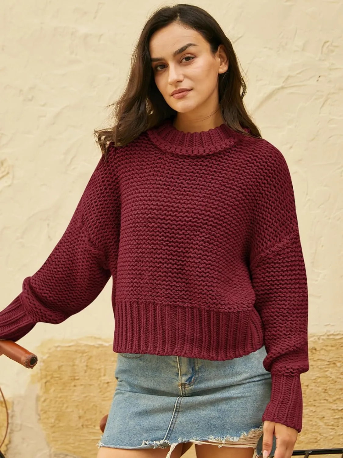 Crewneck Chunky Knit Sweater