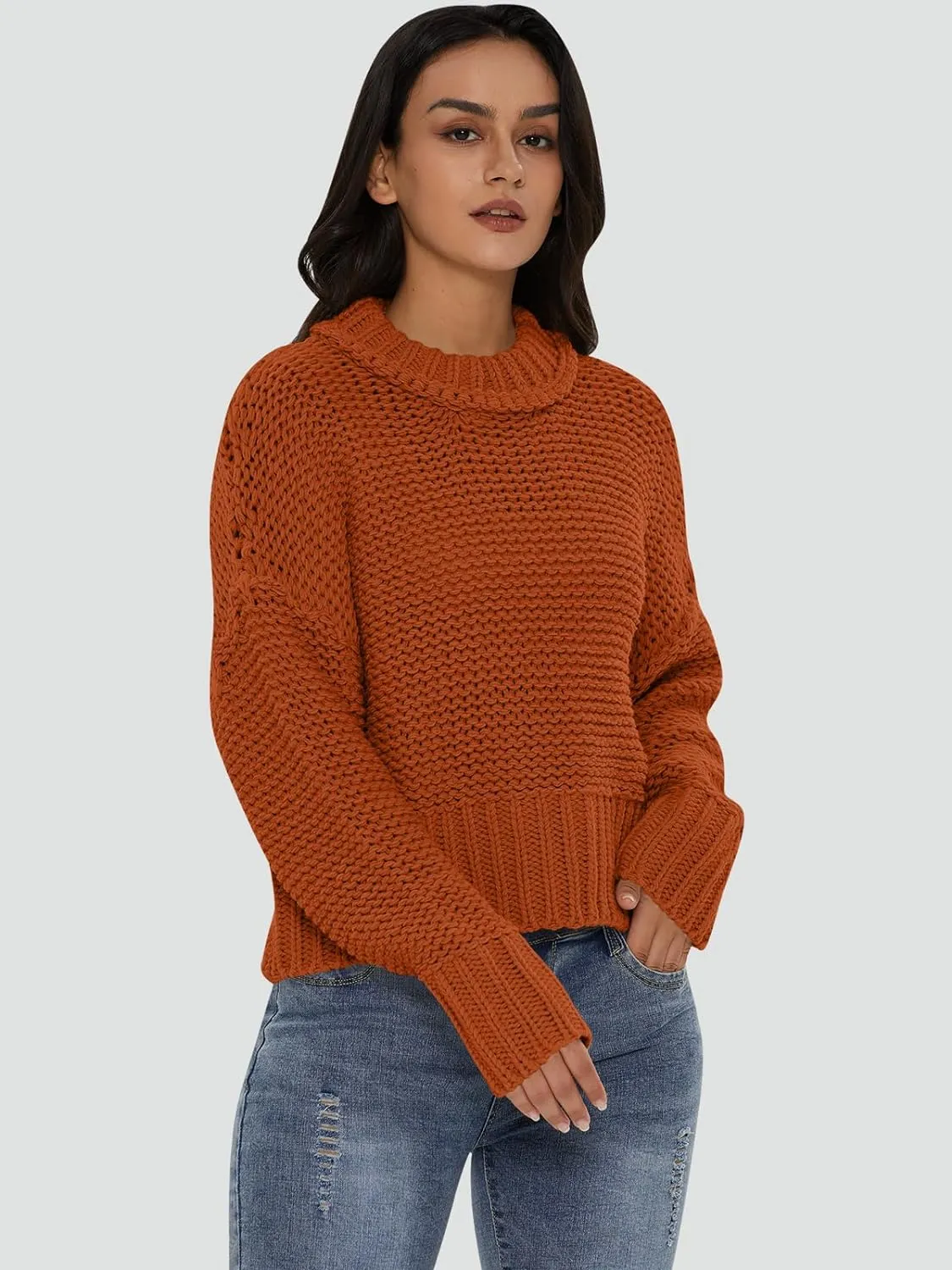 Crewneck Chunky Knit Sweater