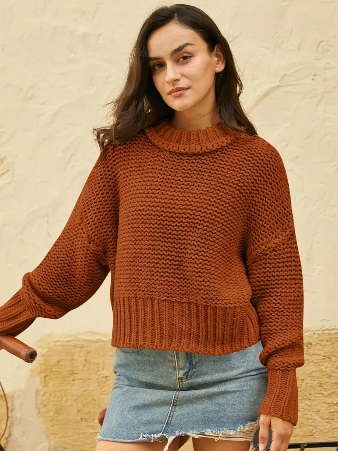 Crewneck Chunky Knit Sweater