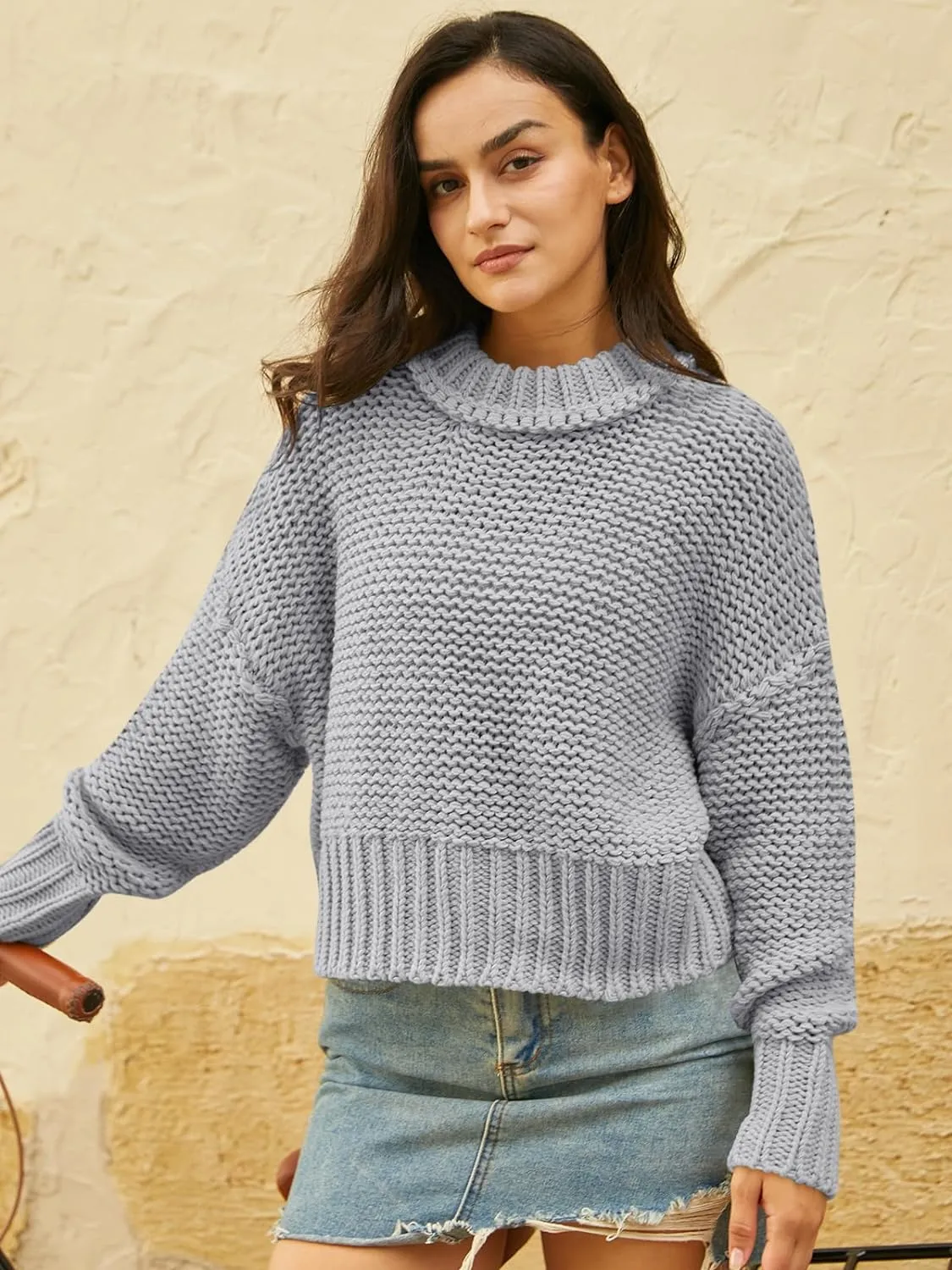 Crewneck Chunky Knit Sweater