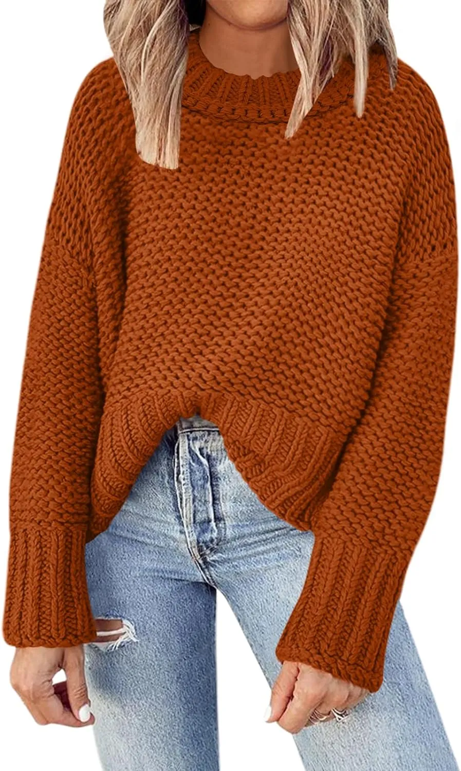 Crewneck Chunky Knit Sweater