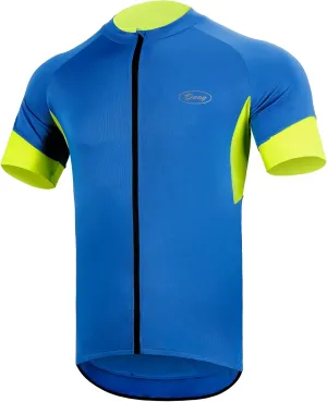 Cycling Jersey Men Short/Long Sleeve MTB Biking Shirts with Pockets- Moisture Wicking,Quick Dry,Reflective Strip