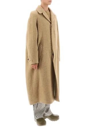 Dries van noten ridley monochrome tweed coat
