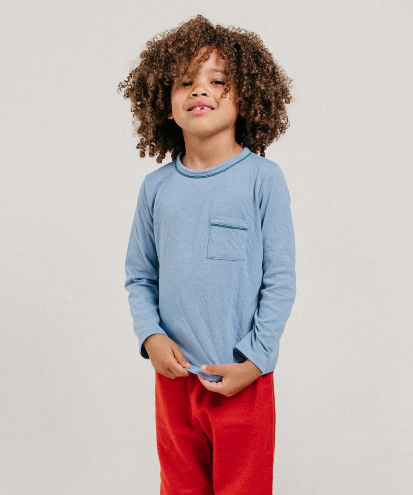 Edward T-Shirt, Dusty Blue