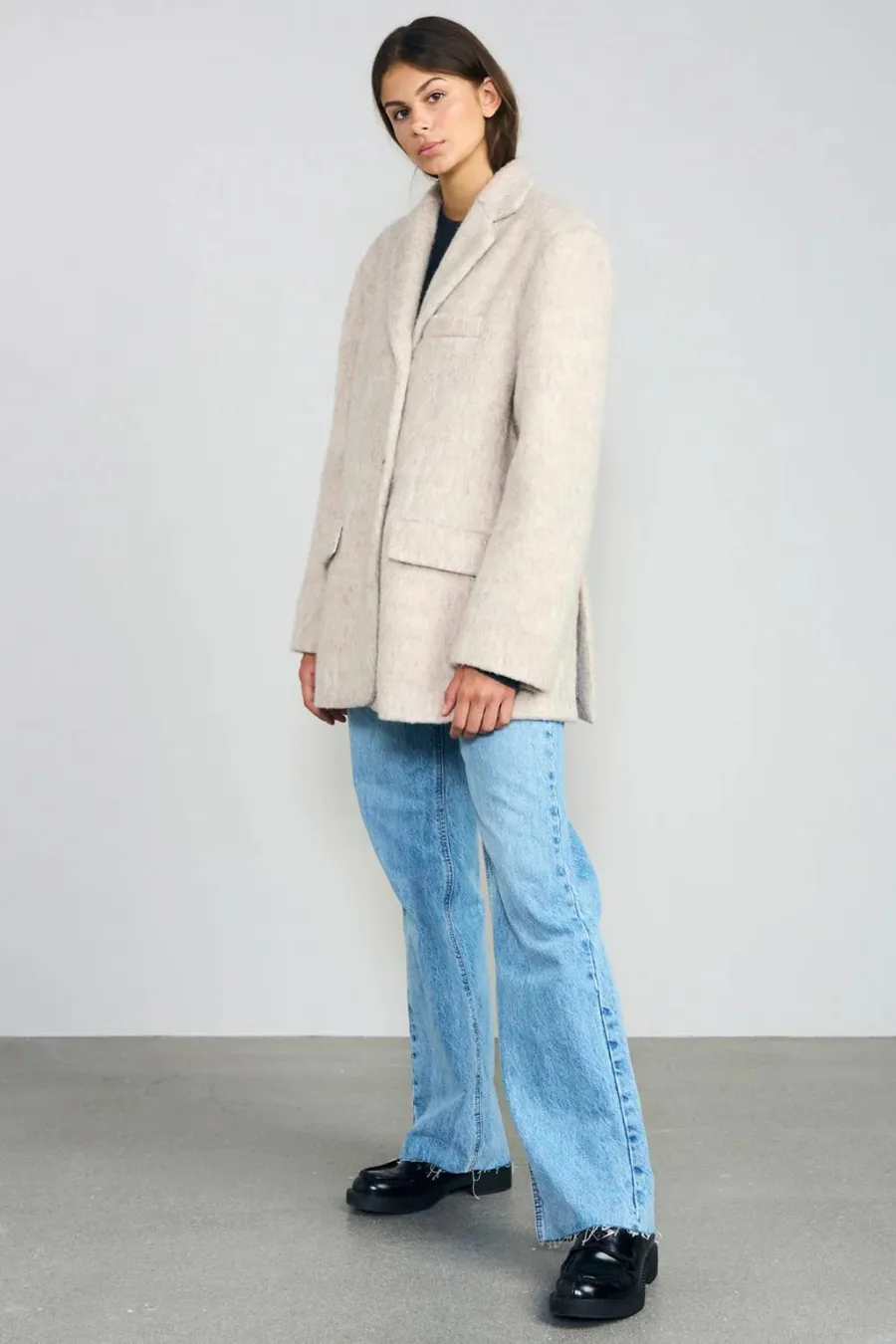 Emily Mohair Blazer Beige