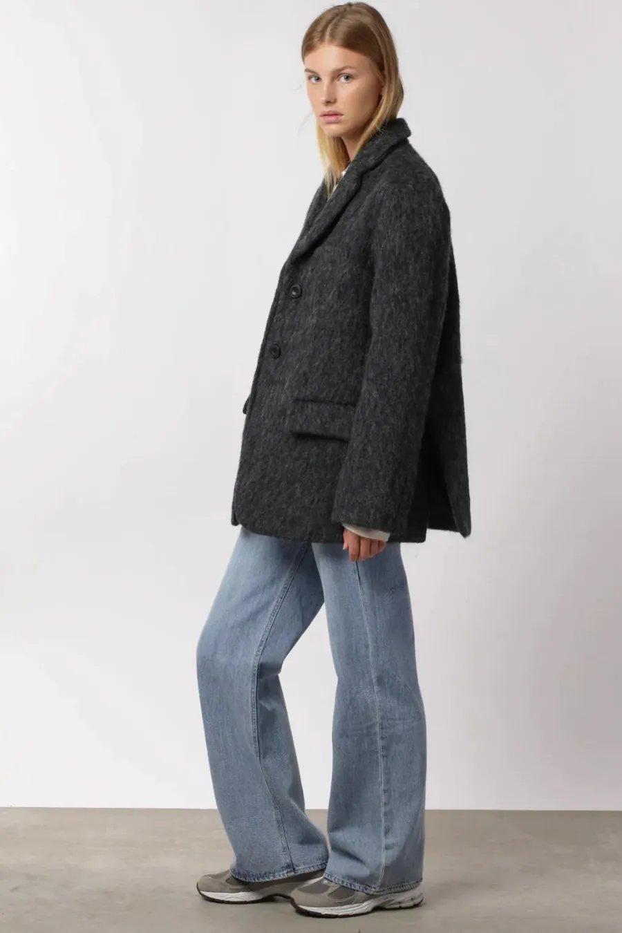 Emily Mohair Blazer Grey