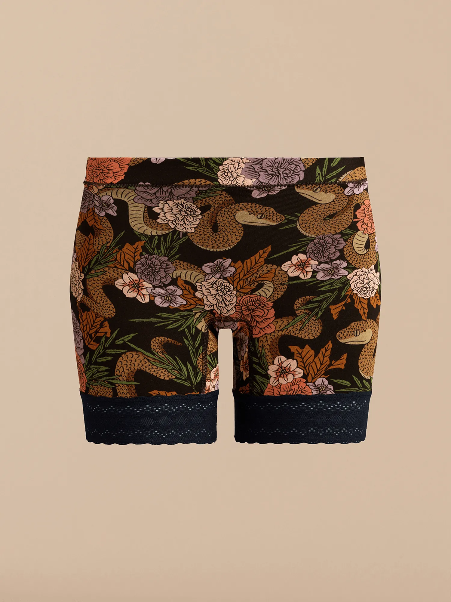 FeelFree Lace Long Boyshort | Garden Snake