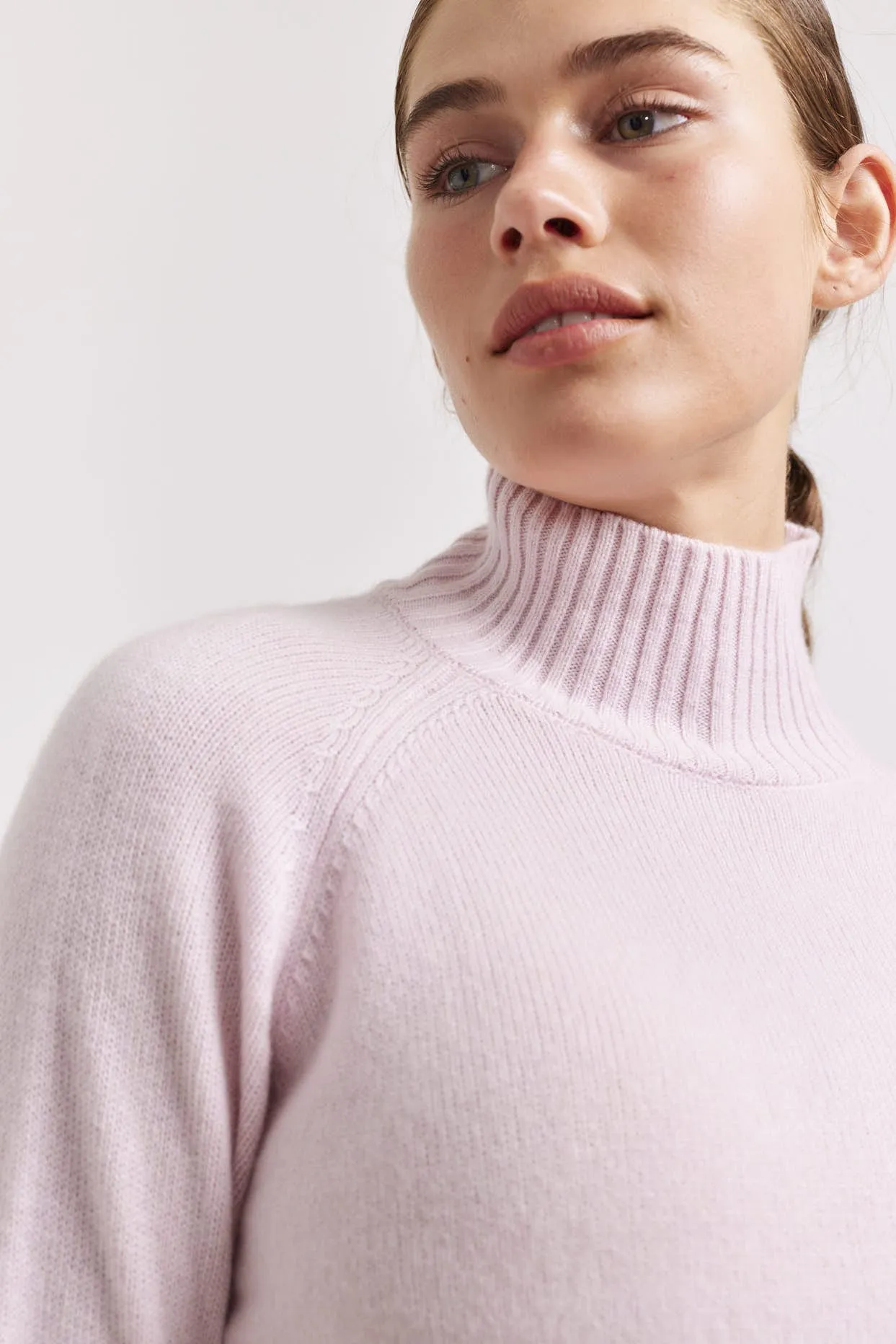 Fifi Polo Cashmere Sweater in Ballet