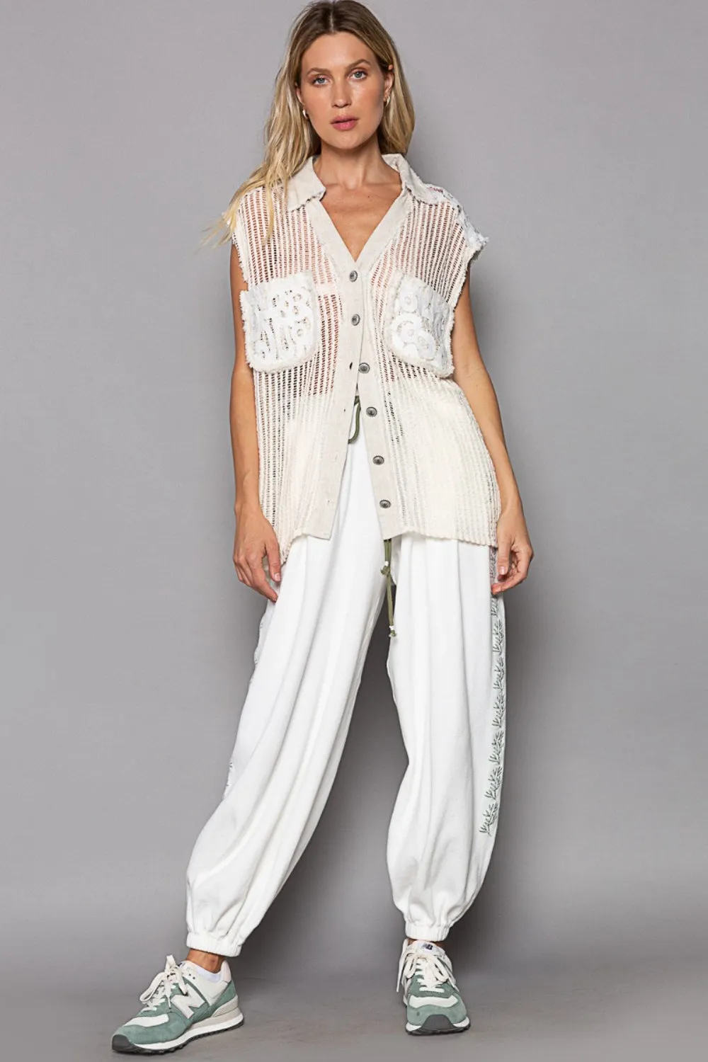 Floral Knit Vest