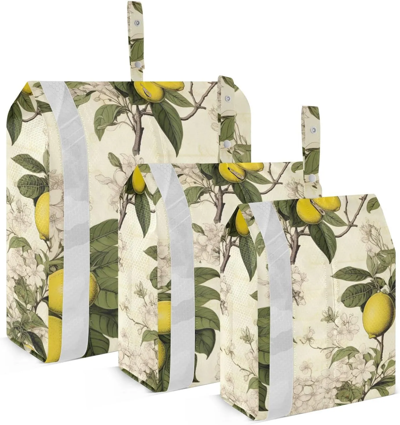 Flower Lemon Beautiful Packing Cubes for Suitcases 3 Set Compression Expandable Luggage Packing Organizers for Carry on Suitcase Travel Essentials Luggage Organizer Bags Set