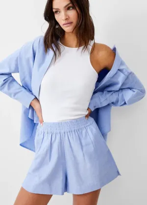 French Connection Popover Shirt-Cashmere Blue