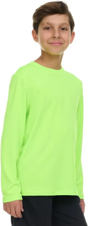Gerry Rash Guard for Boys, Long Sleeve Boys Swim Shirt, UPF 50  SPF UV Sun Protection, Quick Dry Rashguard for Kids