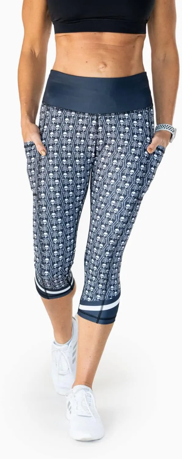 Gone For a Run Running Performance Capris | RunTechnology Active Women's Patterned Workout Leggings