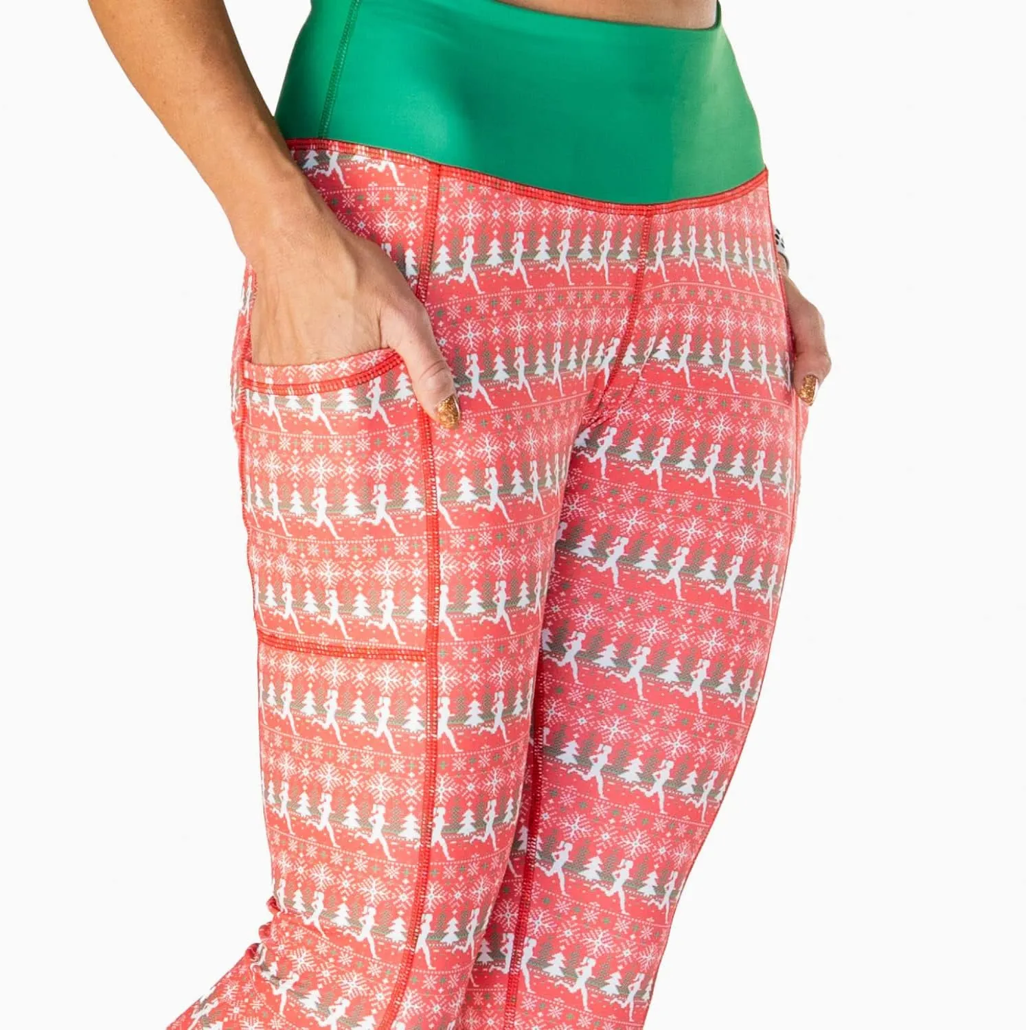 Gone For a Run Running Performance Capris | RunTechnology Active Women's Patterned Workout Leggings