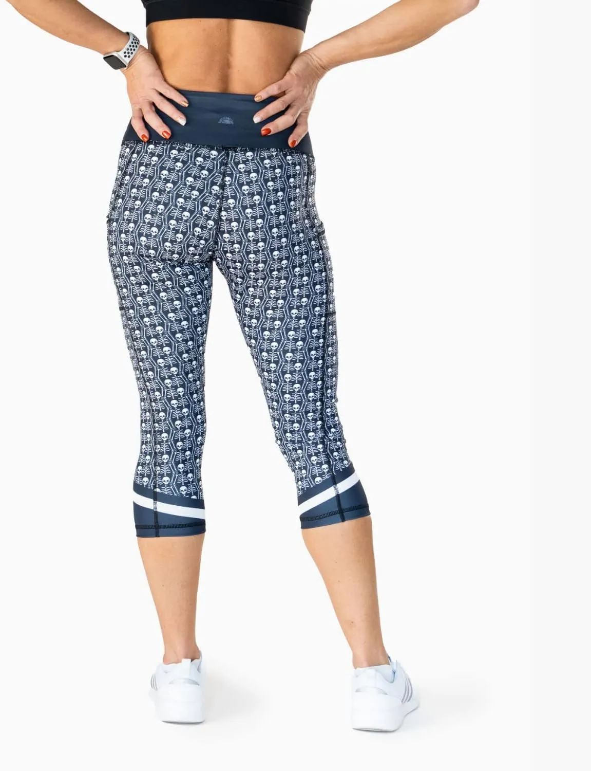 Gone For a Run Running Performance Capris | RunTechnology Active Women's Patterned Workout Leggings