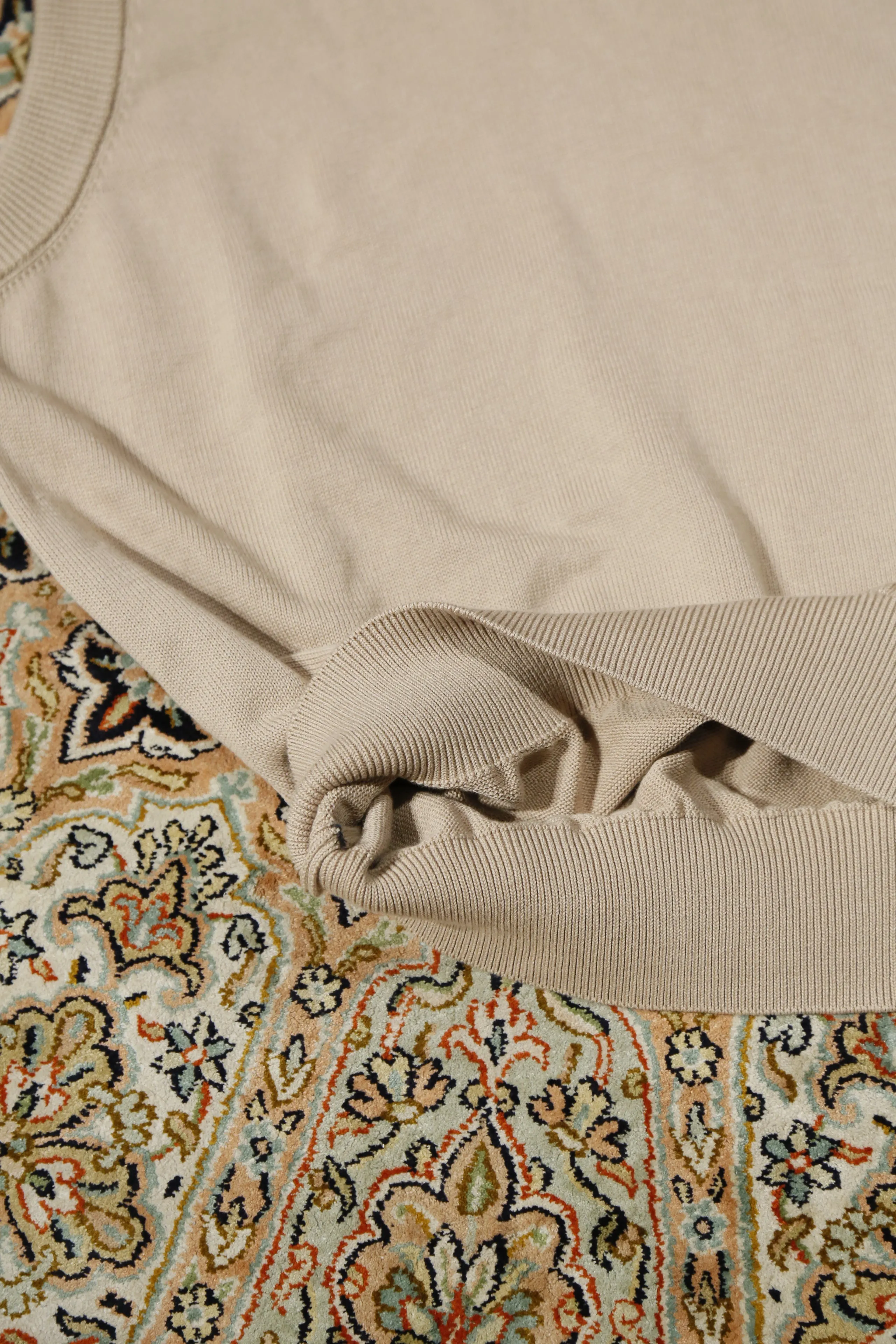 Hand Stitch Knit Vest (BEIGE)