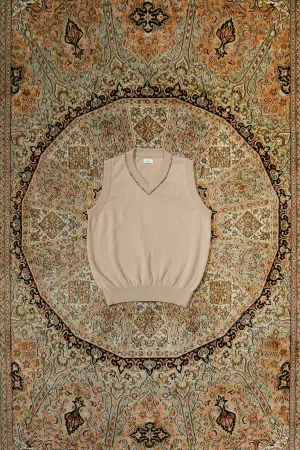Hand Stitch Knit Vest (BEIGE)