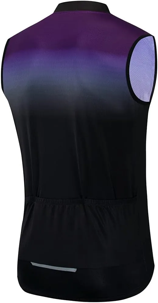 Hotlion Cycling Vest for Men Sleeveless Bike Jersey Shirts Team Bicycle Jacket Tops Reflective