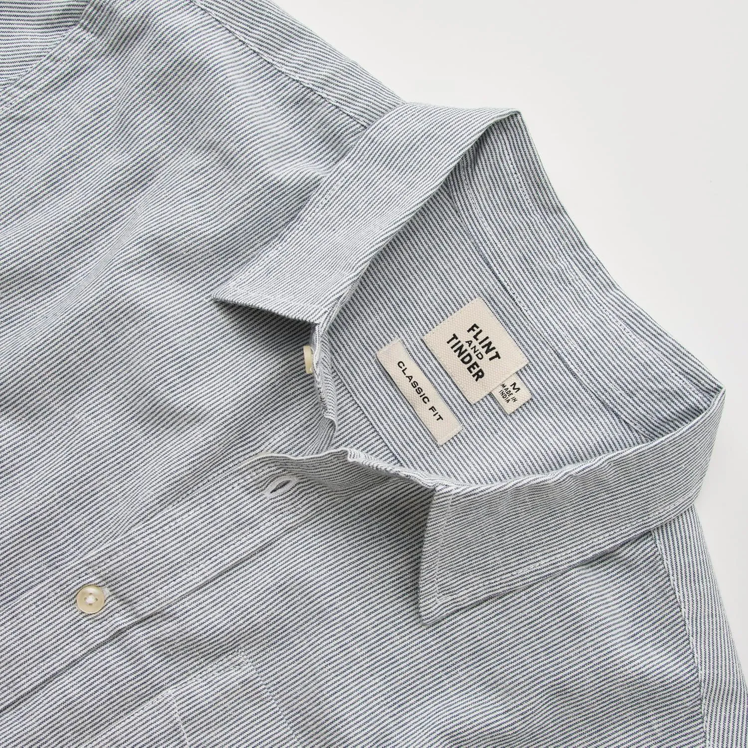 Huckberry Flint and Tinder Hemp Men's Short Sleeve Button Down Shirt, Perfect Short Sleeve Button Down for Men