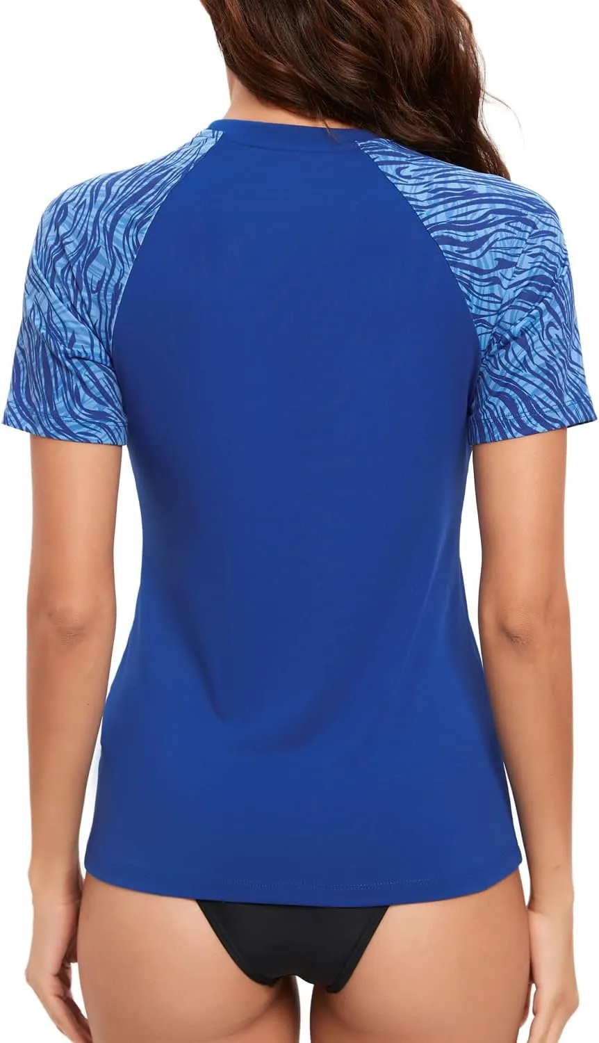 HUGE SPORTS Women's UPF 50  UV Protection Sun Shirts Short Sleeve Quick Dry Rash Guard Swim Gym Workout Tops