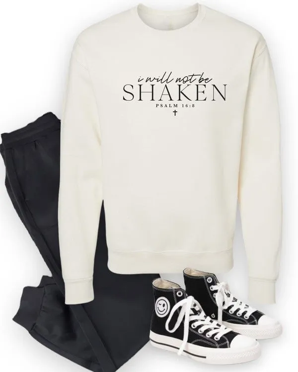 I Will Not Be Shaken PSALM Crewneck Sweatshirt